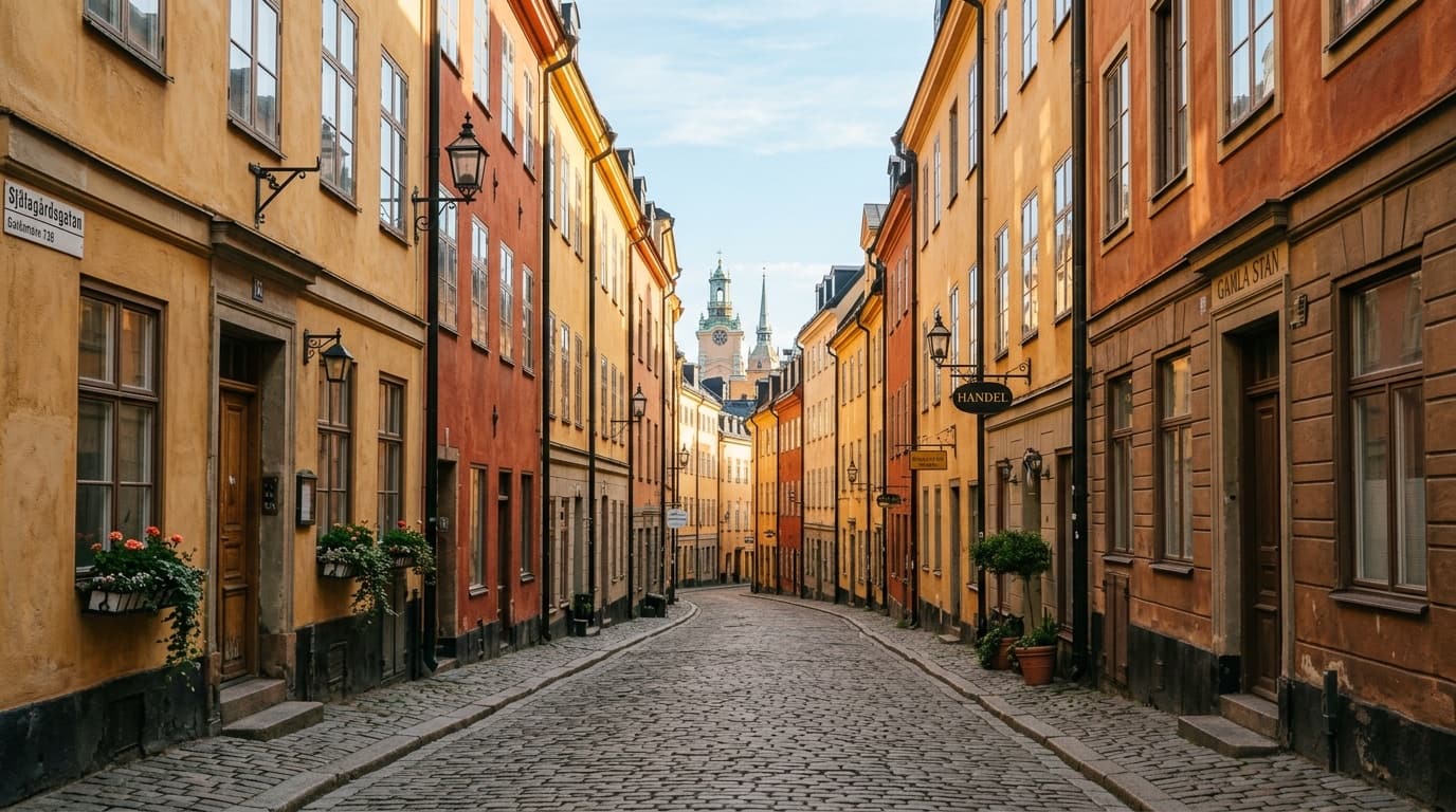 Vy över Stockholm — Webraketen bygger hemsidor åt småföretag här